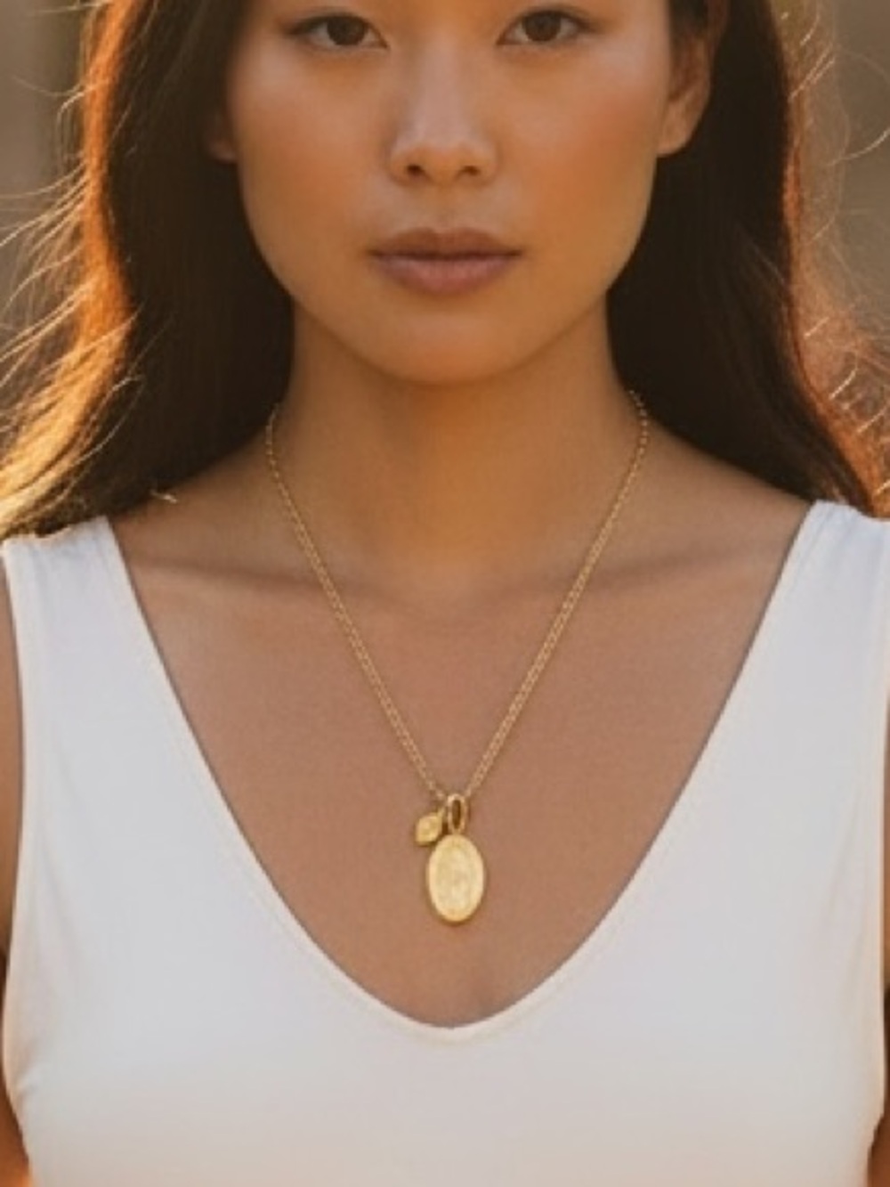 Plunder Gold Double Pendant Necklace - Women Jewelry
